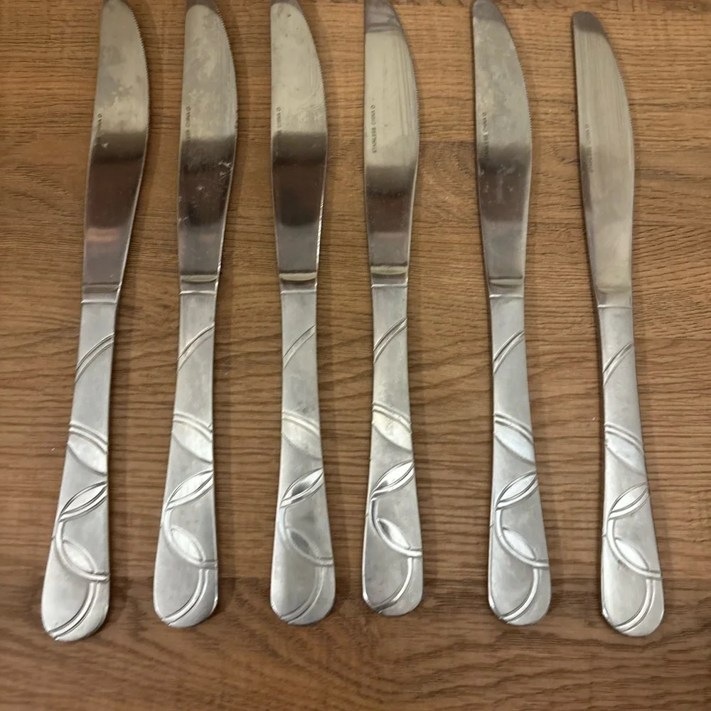 Cambridge Silver‎ Felicity Stainless Steel Flatware - 6 Knives